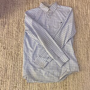 Vineyard Vines Men's Blue Checkered Shirt